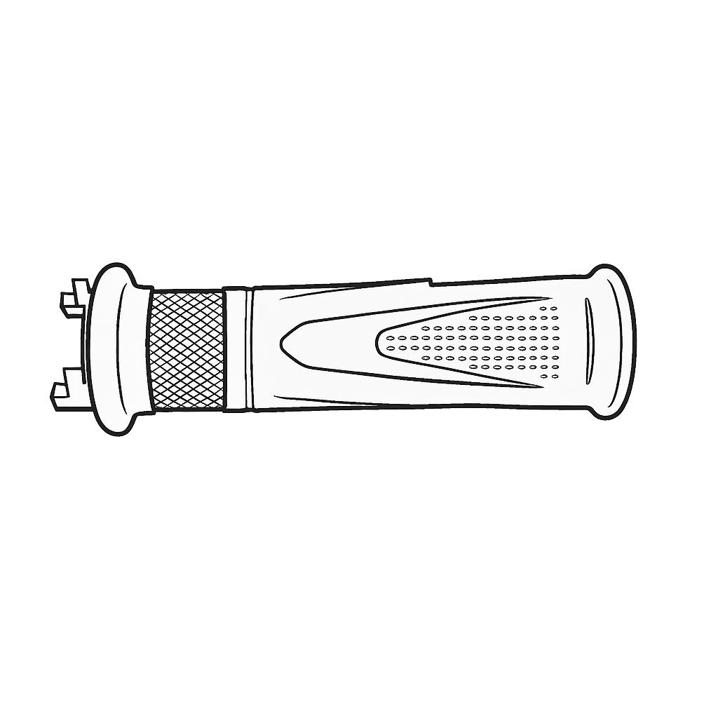 Poignée de Guidon - Droit - Côté  Accélérateur (compris le tube de poignée) - Pièce d'Origine
